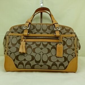 Coach Y2K Signature Hampton Tassel Satchel Handbag 6828 Coach